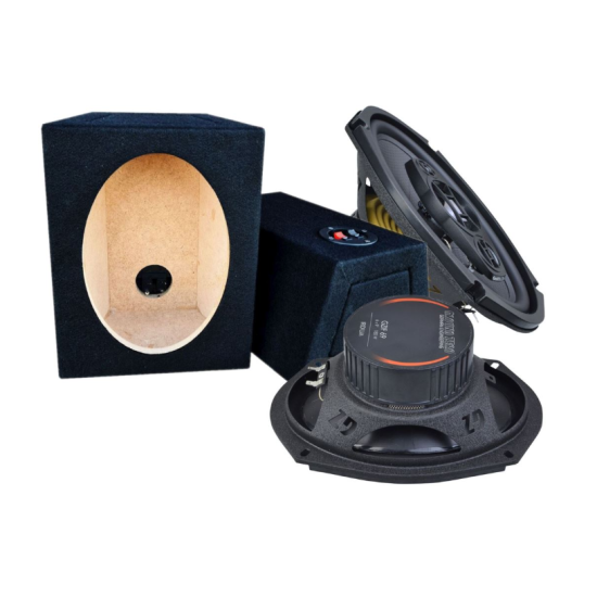 Ground Zero GZIF 69-C obudowie MDF 3-drożne głośniki współosiowe o średnicy woofera 6 x 9 cala. Moc woofera 120 W RMS w obudowie MDF